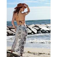 Silver Peony Sarong